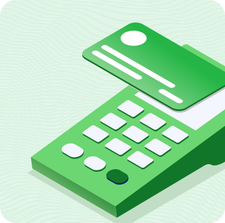 Illustrated payment card and terminal